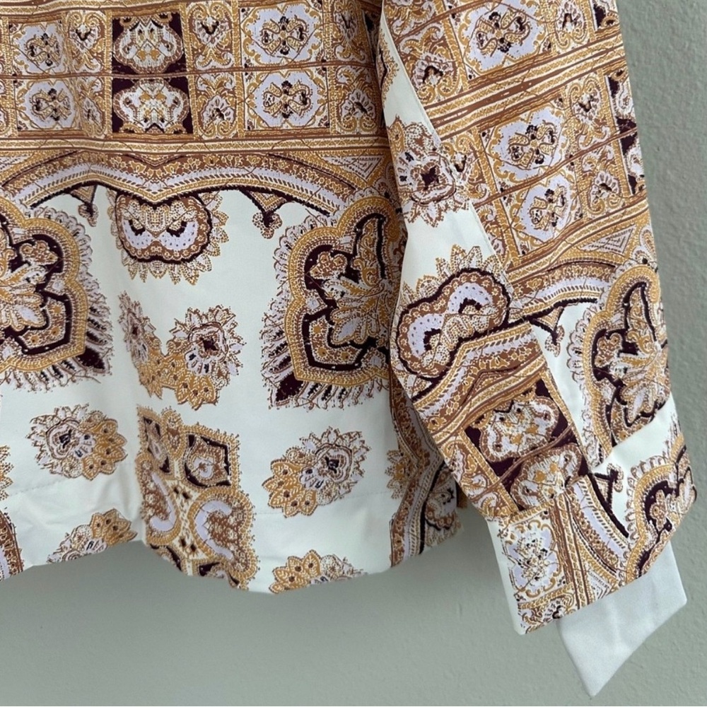 Free People ✨Golden day✨New ✨ Multicolor Patterned Jacket - Picture 14 of 15